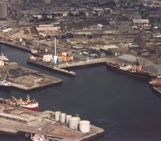 Aerial view of site